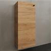 Planetmöbel Armadio de bagno midi rovere oro 32 cm, Mobile a muro con anta e 3 scomparti, Armadietto piccolo salvaspazio per bagni moderni
