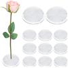 M METERXITY 12-Pz Plastica Fiore Rana 2.76 Tondo Fiore Spille Fiore Rana Supporto W Ventose Floreali Rana per Disposizioni Vaso/Decorazione Piante Domestica [Trasparente, 1.2cm Spille]