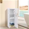 LANTUS Mobiletto portaoggetti per WC, armadio da bagno stretto, laterale, 24 x 22 x 75 cm, bianco