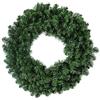 Aurora Store Ghirlanda Corona Natalizia Verde per Porta dietroporta diamentro Ø 80 cm con 300 rami PVC Punte Molto folta TONDA Decorazioni Natalizie addobbi per la casa Decorazione di Natale Corona Verde Tonda
