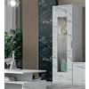 Stilprojectstore Credenza Vetrina laccato bianco effetto marmo 1 anta vetro - Dream