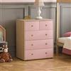 Junior Vida Neptune Cassettiera con 5 Cassetti, per Camera da Letto e Bambini (Rosa e Rovere), in Legno Ingegnerizzato, Altezza 76 x Larghezza 64.5 x Profondità 40 cm Circa