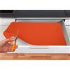 BIANCHERIAWEB Tappetino Gommato Antiscivolo Multiuso per Cassetti e Superfici Colore Arancio 65x100cm Arancio