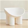 XRBCNMM Poltrona a Forma di Gamba di Elefante con Cuscino Soffice, Poltrona Moderna per Soggiorno, Camera da Letto, Balcone, Ufficio, Comoda Poltrona per Adulti e Bambini (Bianco, 51 cm Senza Cuscino)