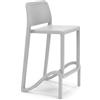 REDÒKASA Sgabello in polipropilene GIANO altezza seduta 65cm, impilabile, idrorepellente, resistente ai raggi UV, design moderno e innovativo, ideale per la cucina, la veranda o giardino (1, Bianco)