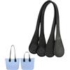 Generico Manici per O Bag in Pelle PU Morbida e Resistente - Sottili e Lunghi, Confortevoli da Tenere a Mano, Compatibili con Tutti i Modelli O Bag, Accessorio Perfetto per Ricambio (B, 51CM)