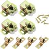 QUARKZMAN 4Pcs Ganci Doppio Rullo Per Antine, Serratura Per Ante Di Armadi Ferma Porta Chiusura Magnetica Ferramenta Per Antine Armadi Cucina Porte Armadio, Multicolore