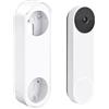 wochel Supporto antifurto senza trapano, compatibile con campanello Google Nest (batteria), supporto per porta video per appartamenti, casa, affittuari, senza bisogno di attrezzi e protegge la parete