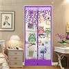 gadenfer Zanzariera magnetica per porta, zanzariera ad alta densità, rete automatica per porta, 88,9 x 210,8 cm, facile da installare (90 x 210 cm, gufo viola)
