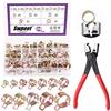 Swpeet 121Pcs Spring Band Hose Clamps Assortment Kit - Pinze per tubo CV Boot 7-22mm, pinza per tubo a vuoto in silicone, pinza per aria a bassa pressione