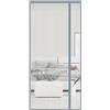 PHOGARY Zanzariera per porta balcone o terrazza, protezione magnetica dagli insetti 90x210cm senza foratura, tenda con chiusura automatica, Grigio