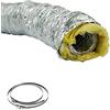 Idroponica Tubo Flex ISOLATO condotta diam. 203mm Lunghezza 10 metri con 2x Fascette Stringitubo