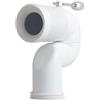 KARAL 371-M1304 Curva Tecnica di Scarico WC ad s tagliabile a Misura 100mm, Multicolore