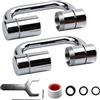 BAIFULAI 2 pezzi di estensione del rubinetto a 1080°: argento con braccio a U per rubinetto, doppia modalità faucet extender, anti-spruzzo faucet, prolunga per cucina e bagno