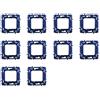 Ixtrima 10 pezzi supporto Compatibile Con Bticino Living Light, supporti scatola 502 503 504 507 (2 posti - 2 moduli)