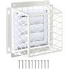 Generic Paraspigoli per griglia di ventilazione asciugatrice; coperchio di scarico 'aria per asciugatrice, scudo in acciaio zincato resistente alle intemperie, schermo di protezione, impedisce l'ingresso