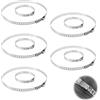leruiyezs 10 Pezzi Morsetto per Stivale CV in Acciaio Inossidabile Regolabile, Morsetto per Stivale Auto Universale, Fascette Metalliche per Giunto Omocinetico, Compatibile con Veicoli Vari