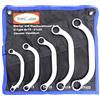 Stahlkaiser Set di chiavi a doppio anello, 5 pezzi, forma C, 8 - 22 mm, chiave ad anello piegata, dodecagonale.
