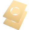 HOLIDYOYO Contropiastra Set da 2 Pezzi Serratura in Acciaio Inossidabile Oro Facile da Installare Piastra di Riparazione Porta per Coprire Aree Danneggiate per Porte e Serrature