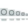LE AMAZZONI STORE Chiusino sifonato In polipropilene griglia raccolta acqua in PP plastica pvc anti UV grigio Varie misure (30x30 cm)