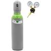 Bestschweissen.de Bombola di gas Argon CO2, 5 l, riempita con riduttore di pressione, gas di miscelazione 18 (82% argon, 18% CO2), gas di protezione per saldatura MIG MAG, gas di saldatura 150 bar, 1 m³, TÜV 10