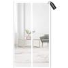 BAJIAN-LI Zanzariera magnetica per porta, super resistente, rete anti-insetti, tenda a porta magnetica silenziosa, per balcone, porte scorrevoli, soggiorno, porta del patio - Bianca - A || 120x270 cm (47x106