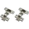 LIKERAINY 95 Grado Mezza Battuta Esterna Mini Cerniera del Telaio 35mm per Porta Cerniere Corte per Mobile da Cucina Gabinetto Armadio Porte 2 Pezzi