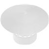 MAGICLULU Cappello Resistente al Freddo alla Pressione Canna Fumaria Antipioggia Bianco in Pvc per Copertura per Comignolo da Esterno per Campeggio