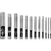 MIRSTORE FUSTELLE METRICHE IN ACCIAIO SET 12 PZ PER CUOIO PELLE STOFFA PLASTICA LEGNO PUNZONI PER FORI CIRCOLARI DA 3 A 19 mm
