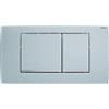 Geberit, Placca di comando Twinline 30 115.899.KN.1, per risciacquo a 2 quantità, colore cromo satinato, cromo 115899KN1