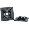 Plastic Hardware Store Basette Adesive in Plastica (Nylon) Supporto Autoadesivo con Occhiello, Clip Fermacavo per Cablaggi con Fascette - 19-3,6 - Nero - 50 pezzi - Plastic Hardware Store