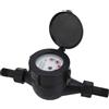 EVTSCan Contatore Dell'acqua Analogico in Plastica ABS da 1/2 Pollice, con 4 Quadranti, Unità di Misura in Metri Cubi, Per La Misurazione Dell'acqua Residenziale, Per Misurare, Monitorare E Risparmiar