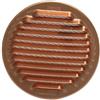 First Griglia di aerazione tonda ad incasso in rame 90mm