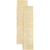 DecoMeister Porte a Lamelle Chiuse in Legno 494x1995 mm Confezione da 2 - Porta Pino Massiccio - Anta per Armadio a Persiana Cieca - Frontali Mobili e Antine per Guardaroba - Legno Naturale Grezzo