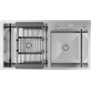 ANW HOME Lavello Cucina 2 Vasche 78x43 cm, Acciaio Inox