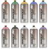 KLAMOTTEN STORE Montana Crackle Effect, bomboletta spray di vernice da 400 ml, effetto superficie screpolata, bianco puro