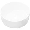 vidaXL Lavandino Tondo in Ceramica Bianca 40x15 cm da Bagno Lavabo Lavello