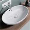 doporro Lavabo da Appoggio 63x41x15cm, Lavandino Bagno in Ceramica Nano Rivestimenti Brüssel306