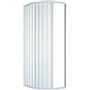 Dianhydro BOX DOCCIA SEMICIRCOLARE ASIMMETRICO MODELLO TINA Cabina PVC 70x90 Sinistro SX