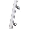 Generic Maniglie per porta doccia, confezione da 2, parti di ricambio in acciaio inox per porte in vetro del bagno, barra di spinta e trazione per porte interne, design durevole ed elegante