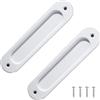 Cyberwork 2 maniglie scorrevoli per porte scorrevoli, stile minimalista, maniglie scorrevoli, aperture laterali, in lega di alluminio, per porte scorrevoli, armadi, cassetti, 149 mm (Stile 7)