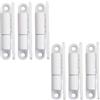 SOTECH 6 cerniere per porte avvitate 15 x 83 mm Cerniera di rinnovamento per porte interne avvitate (acciaio bianco)