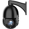 VCHICS Telecamera IP di sicurezza esterna, Telecamera PTZ POE da 8MP 4K HD Zoom 30X Telecamera IP Speed Dome H.265 Visione notturna 100M Telecamera CCTV Audio bidirezionale IP66 Impermeabile Immagini HD (