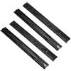 aulyun 2 paia Guide per Cassetti Soft Close, 400mm con Cuscinetti a Sfera, Estensione completa, Montaggio Laterale, Metallo Nero