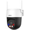 Dahua Picoo A2 - Telecamera di sicurezza WiFi da 5 MP con rilevamento di persone e veicoli, sirena, luci di allarme rosso-blu, monitoraggio intelligente, Wi-Fi 6, visione notturna, rilevamento di