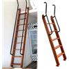 OAKBEEN Ladder Letto Aello Aello a Letto a Doppio Letto Aello con Manico, Scalette Del Letto a Spessore Inclinato per la Casa con la Biblioteca Camper a Soppalco in Barca/Color/5 Passaio 150 Cm/59