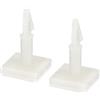 PATIKIL Adesivo Distanziatore, 50pz Inverso Montaggio Isolamento Staffa Isolamento Colonna PCB Spaziatore 0.5 Supporto Altezza, Bianco