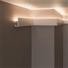create luxury GRAND DECOR Cornici velette per led a soffitto e parete (lunghezza 2 metri - KH903), per illuminazione indiretta con le strisce led | decorative, prefabbricate in duropolimero