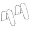 sourcing map 2 morsetti a croce per tubi da 25 mm x 50 mm, M6 in acciaio inox 304, a forma di U, connettore per tubi incrociati in acciaio, per serre agricole e recinzioni