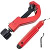 BORDEAG 2 Pezzi Tagliatubi (14-65 mm) con Tagliatori per Sbavatura, PVC Resistente Tubo per Tagliare Acciaio Inossidabile, Rame, Lega di Alluminio, PVC